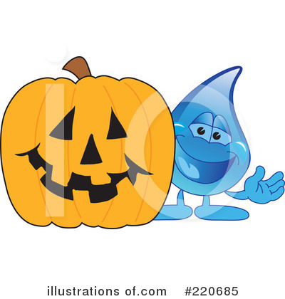 Royalty-Free (RF) Water Droplet Character Clipart Illustration by Mascot Junction - Stock Sample #220685