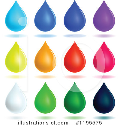 Royalty-Free (RF) Water Droplet Clipart Illustration by yayayoyo - Stock Sample #1195575