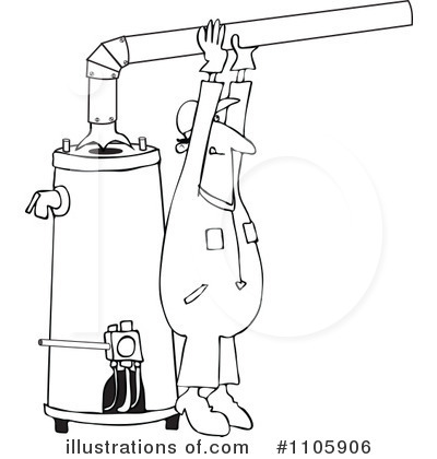 Royalty-Free (RF) Water Heater Clipart Illustration by djart - Stock Sample #1105906