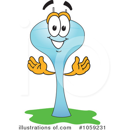 Royalty-Free (RF) Water Tower Clipart Illustration by Mascot Junction - Stock Sample #1059231