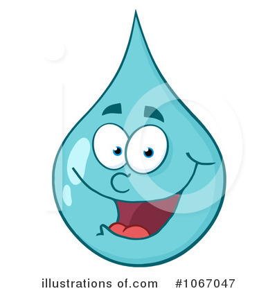 Royalty-Free (RF) Waterdrop Clipart Illustration by Hit Toon - Stock Sample #1067047