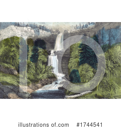 Waterfall Clipart #1744541 by JVPD