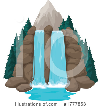 Waterfall Clipart #1777853 by Vector Tradition SM