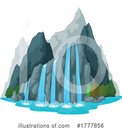 Royalty-Free (RF) Waterfall Clipart Illustration by Vector Tradition SM - Stock Sample #1777856