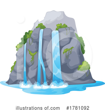 Royalty-Free (RF) Waterfall Clipart Illustration by Vector Tradition SM - Stock Sample #1781092