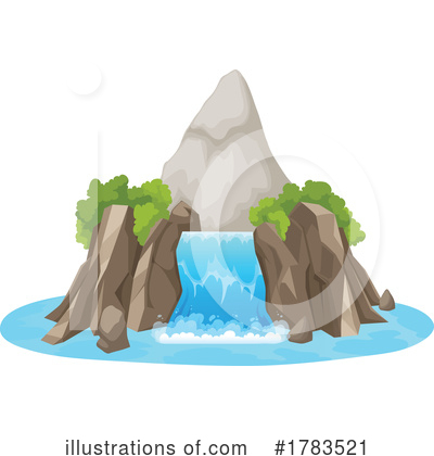 Royalty-Free (RF) Waterfall Clipart Illustration by Vector Tradition SM - Stock Sample #1783521