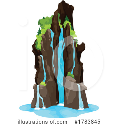 Royalty-Free (RF) Waterfall Clipart Illustration by Vector Tradition SM - Stock Sample #1783845