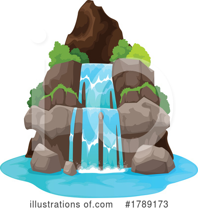 Royalty-Free (RF) Waterfall Clipart Illustration by Vector Tradition SM - Stock Sample #1789173