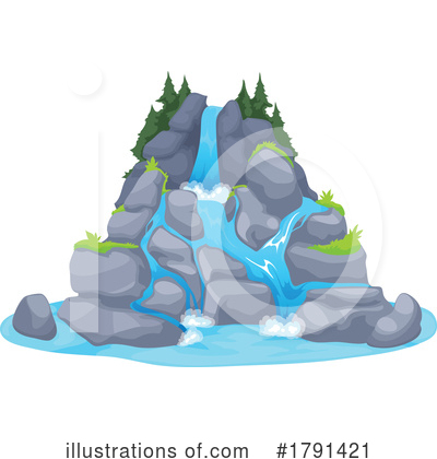 Royalty-Free (RF) Waterfall Clipart Illustration by Vector Tradition SM - Stock Sample #1791421