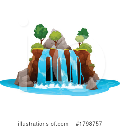 Royalty-Free (RF) Waterfall Clipart Illustration by Vector Tradition SM - Stock Sample #1798757