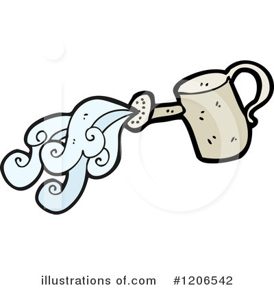 Royalty-Free (RF) Watering Can Clipart Illustration by lineartestpilot - Stock Sample #1206542