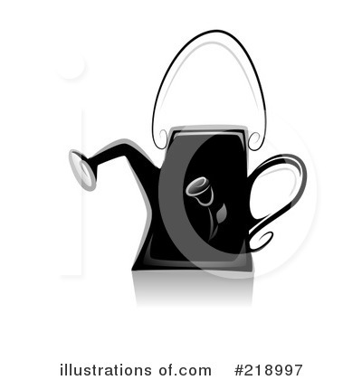 Royalty-Free (RF) Watering Can Clipart Illustration by BNP Design Studio - Stock Sample #218997