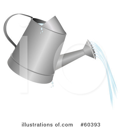 Royalty-Free (RF) Watering Can Clipart Illustration by Oligo - Stock Sample #60393