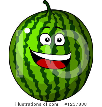 Royalty-Free (RF) Watermelon Clipart Illustration by Vector Tradition SM - Stock Sample #1237888