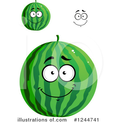 Royalty-Free (RF) Watermelon Clipart Illustration by Vector Tradition SM - Stock Sample #1244741