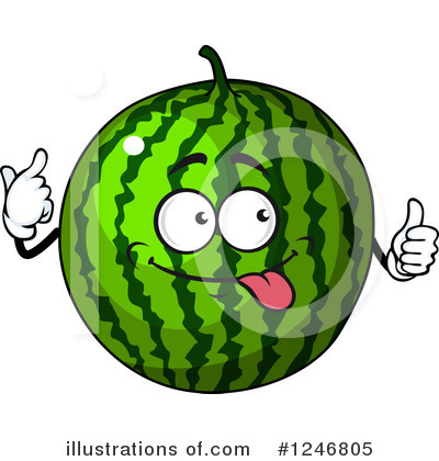Royalty-Free (RF) Watermelon Clipart Illustration by Vector Tradition SM - Stock Sample #1246805
