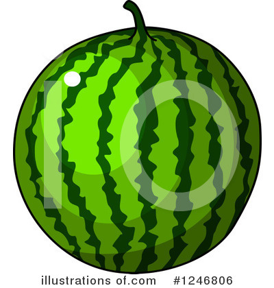Royalty-Free (RF) Watermelon Clipart Illustration by Vector Tradition SM - Stock Sample #1246806