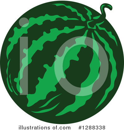 Royalty-Free (RF) Watermelon Clipart Illustration by Vector Tradition SM - Stock Sample #1288338