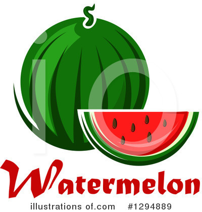 Royalty-Free (RF) Watermelon Clipart Illustration by Vector Tradition SM - Stock Sample #1294889