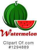 Watermelon Clipart #1294889 by Vector Tradition SM