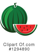 Watermelon Clipart #1294890 by Vector Tradition SM