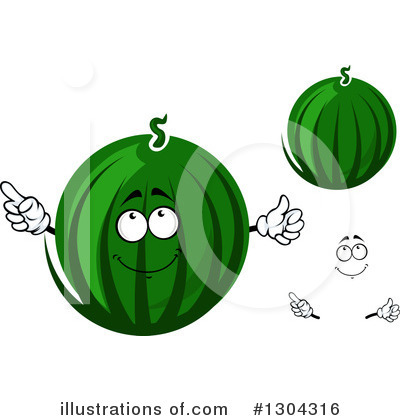 Royalty-Free (RF) Watermelon Clipart Illustration by Vector Tradition SM - Stock Sample #1304316