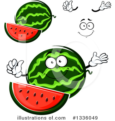 Royalty-Free (RF) Watermelon Clipart Illustration by Vector Tradition SM - Stock Sample #1336049