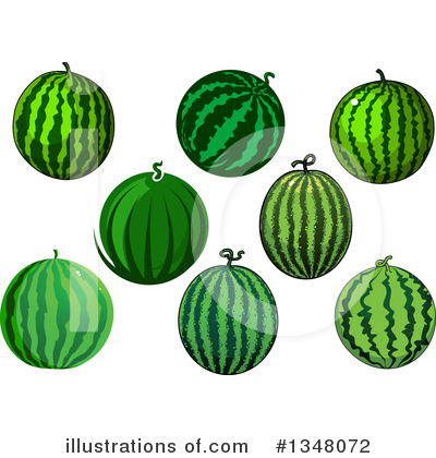 Royalty-Free (RF) Watermelon Clipart Illustration by Vector Tradition SM - Stock Sample #1348072