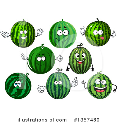 Royalty-Free (RF) Watermelon Clipart Illustration by Vector Tradition SM - Stock Sample #1357480