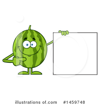 Royalty-Free (RF) Watermelon Clipart Illustration by Hit Toon - Stock Sample #1459748