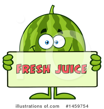 Royalty-Free (RF) Watermelon Clipart Illustration by Hit Toon - Stock Sample #1459754