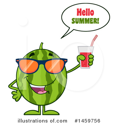 Royalty-Free (RF) Watermelon Clipart Illustration by Hit Toon - Stock Sample #1459756