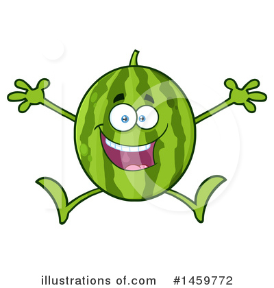 Royalty-Free (RF) Watermelon Clipart Illustration by Hit Toon - Stock Sample #1459772
