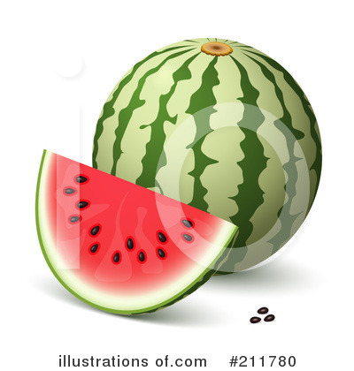 Watermelon Clipart #211780 by Oligo