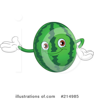 Royalty-Free (RF) Watermelon Clipart Illustration by yayayoyo - Stock Sample #214985