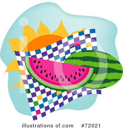 Royalty-Free (RF) Watermelon Clipart Illustration by inkgraphics - Stock Sample #72021