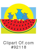 Watermelon Clipart #92118 by Maria Bell