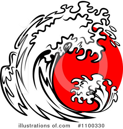 Waves Clipart #1100330 by Vector Tradition SM