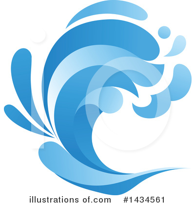 Royalty-Free (RF) Wave Clipart Illustration by Vector Tradition SM - Stock Sample #1434561