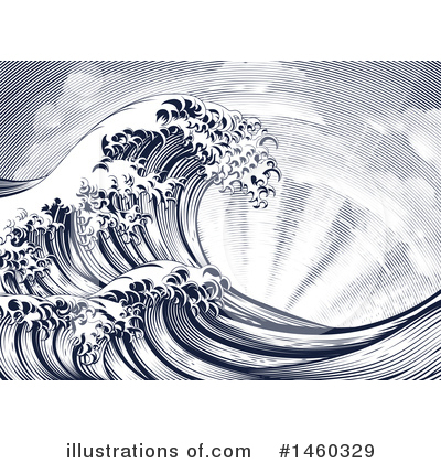 Royalty-Free (RF) Wave Clipart Illustration by AtStockIllustration - Stock Sample #1460329