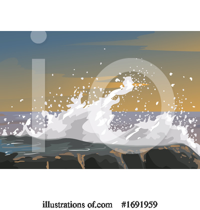 Royalty-Free (RF) Wave Clipart Illustration by BNP Design Studio - Stock Sample #1691959