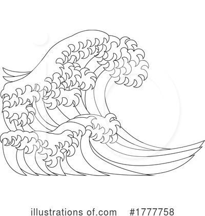 Waves Clipart #1777758 by AtStockIllustration