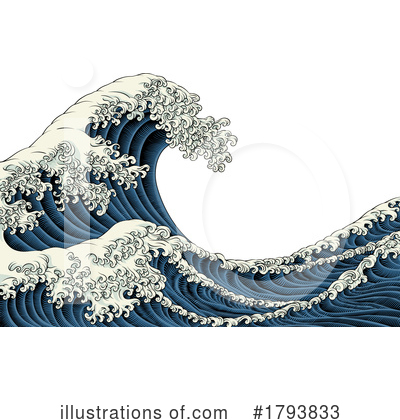 Waves Clipart #1793833 by AtStockIllustration