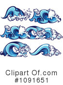 Waves Clipart #1091651 by Chromaco