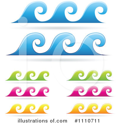 Royalty-Free (RF) Waves Clipart Illustration by cidepix - Stock Sample #1110711