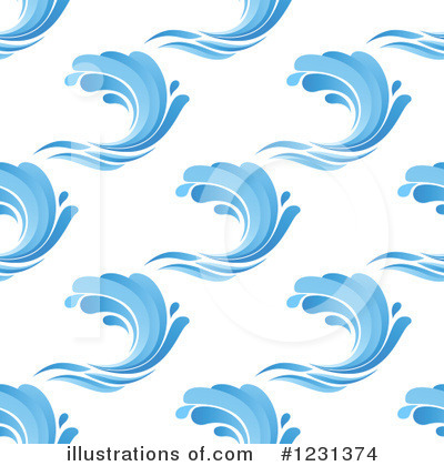 Royalty-Free (RF) Waves Clipart Illustration by Vector Tradition SM - Stock Sample #1231374