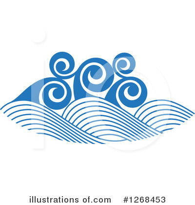 Royalty-Free (RF) Waves Clipart Illustration by Vector Tradition SM - Stock Sample #1268453