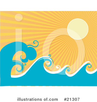 Royalty-Free (RF) Waves Clipart Illustration by OnFocusMedia - Stock Sample #21307
