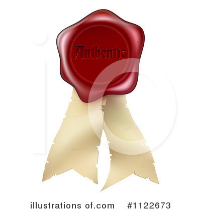 Royalty-Free (RF) Wax Seal Clipart Illustration by AtStockIllustration - Stock Sample #1122673