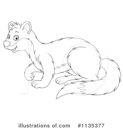 Weasel Clipart #1135377 by Alex Bannykh